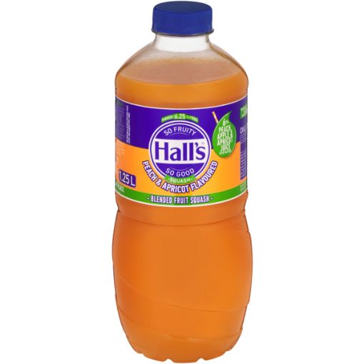 HALL`S SQUASH CONCEN FRT DRN PCH&APRICOT