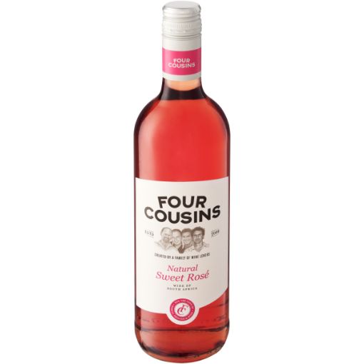 FOUR COUSINS NAT SWEET ROSE 750ML