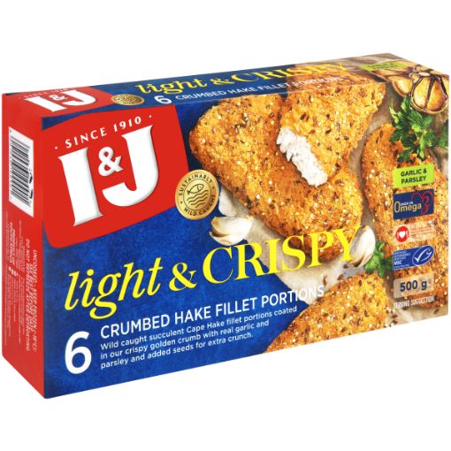 I&J L&C HAKE GARLIC&PARSLEY 500G