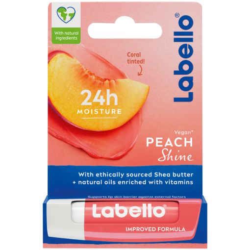 LABELLO LIP BALM PEACH CARDED