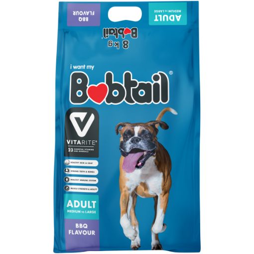 BOBTAIL DOG FOOD MED LRG BBQ DOGFOOD 8KG