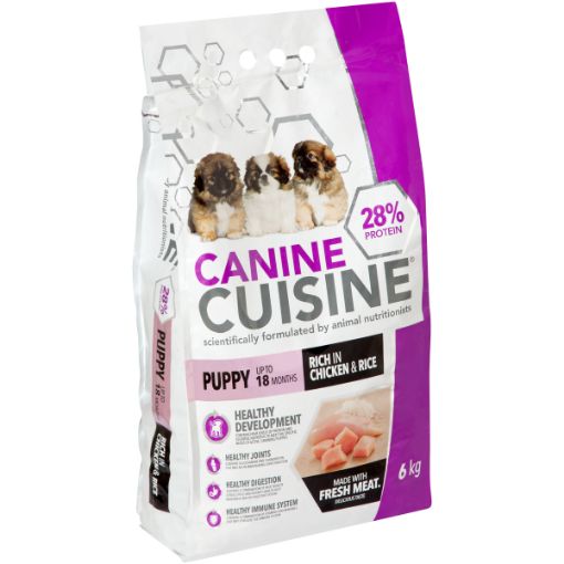 CANINE CUISINE DOG FOOD PUPPY CHICKEN & RICE 6KG