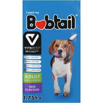 BOBTAIL DOG FOOD SML MED MIN CHUNKS BBQ 1.75KG