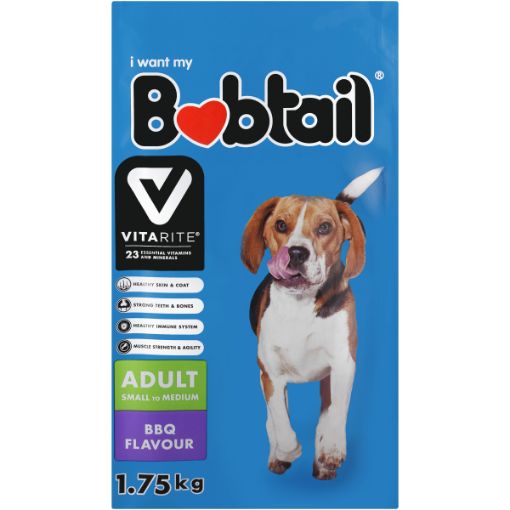 BOBTAIL DOG FOOD SML MED MIN CHUNKS BBQ 1.75KG