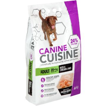 CANINE CUISINE DOG FOOD ADULT LARGE CHIC&RICE 6KG