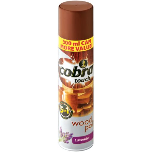 COBRA TOUCH WOOD POLISH LAVENDER 300ML