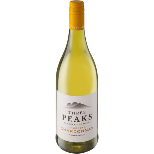 THREE PEAKS UNWOODED CHARDONNAY 750ML