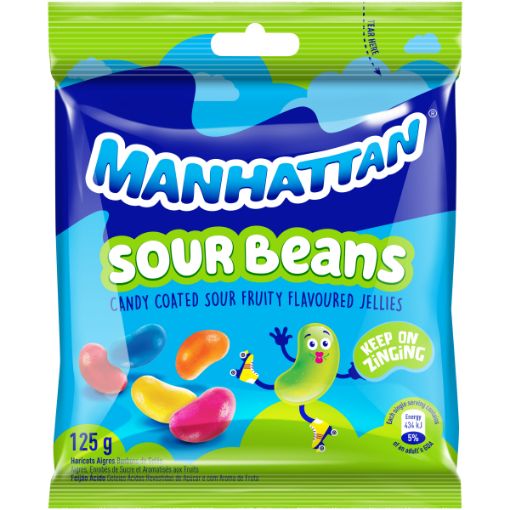 MANHATTAN CANDY SOUR BEANS 125G