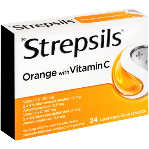 STREPSILS MEDICINE LOZENGES ORANGE C