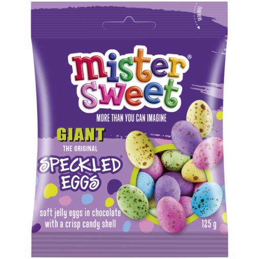 MISTER SWEET SPECKLED GIANT EGGS 125G