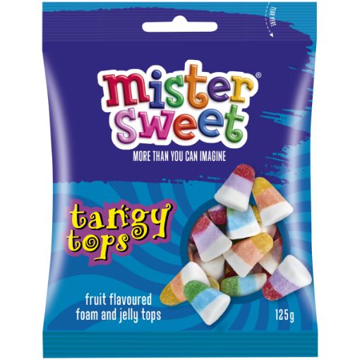 MISTER SWEET TANGY TOPS 125G