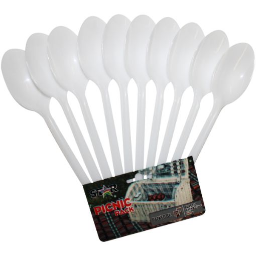 PLASTIC PACKAGING PICNIC D/SPOONS