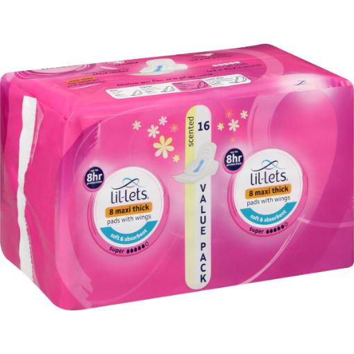 LIL-LETS PADS MAXI SUPER SCENTED