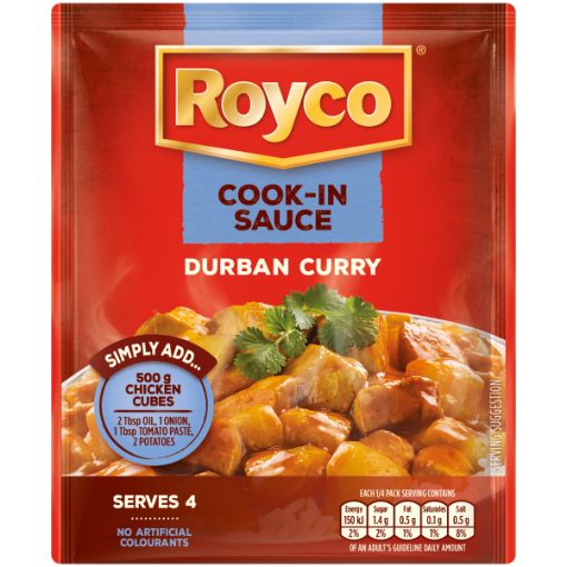 ROYCO COOK IN SAUCE DURBAN CURRY 38G