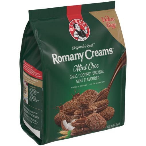 BAKERS ROMANY CREAMS MINT CHOC 500G
