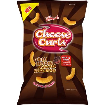 WILLARDS CHEESE CURL CHILLI BILTONG 90G