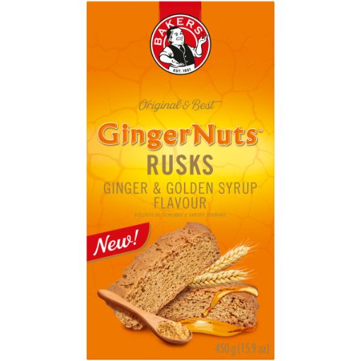 BAKERS GINGER NUTS RUSKS 450G