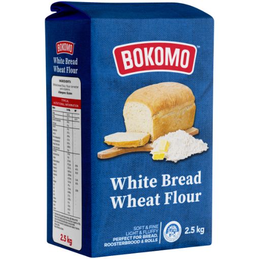 BOKOMO WHITE BREAD WHEAT FLOUR 2.5KG