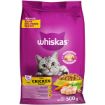 WHISKAS DRY ADULT CAT FOOD CHICKEN 500G