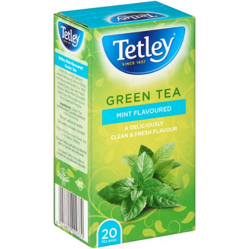 TETLEY TEA GREEN AND MINT