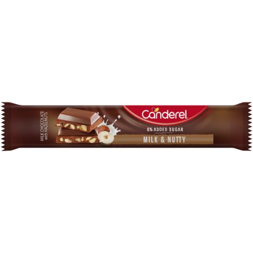 CANDEREL MILK&NUTS CHOC BAR 27G