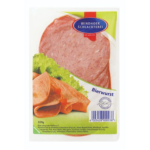 WINDHOEK SCHLACH BIERWURST 100G
