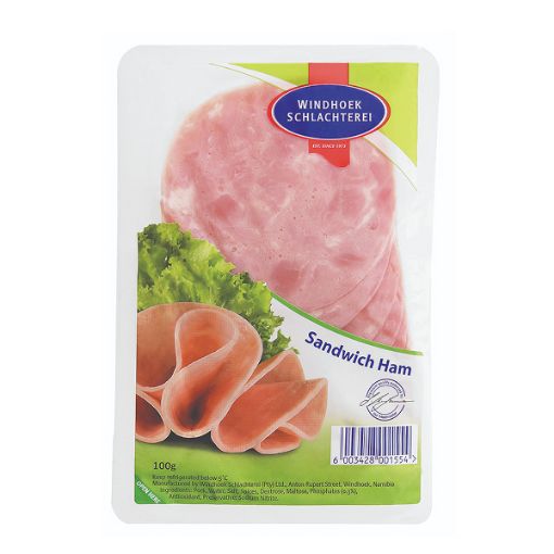 WINDHOEK SANDWICH HAM SMOKED 100G
