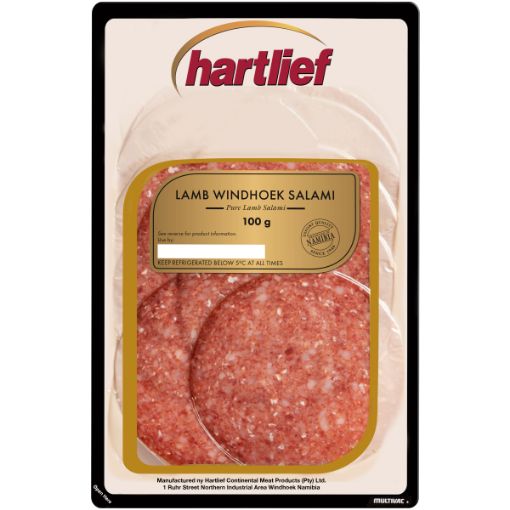 HARTLIEF LAMB WINDHOEK SALAMI 100G