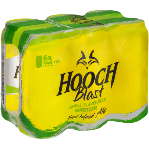 HOOCH BLAST CAN APPLE  6 x 440ML x 6