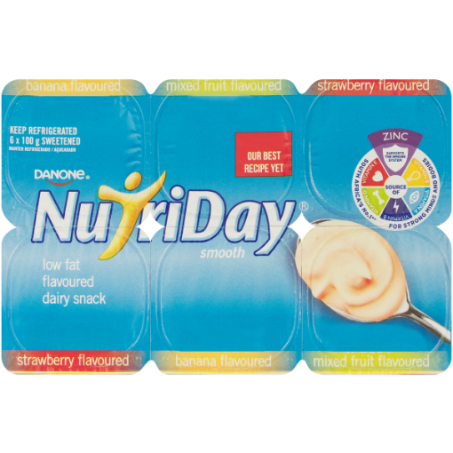 DANONE YOGHURT NUTRIDAY L/F SM ST/FRT/BN  1 x EACH