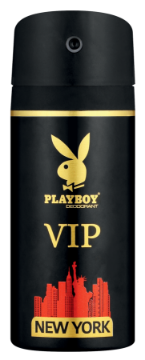 PLAYBOY VIP DEODORANT NEW YORK  1 x 150ML