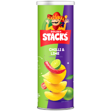 GOLDEN STACKS  CHILLI & LIME  1 x 95G