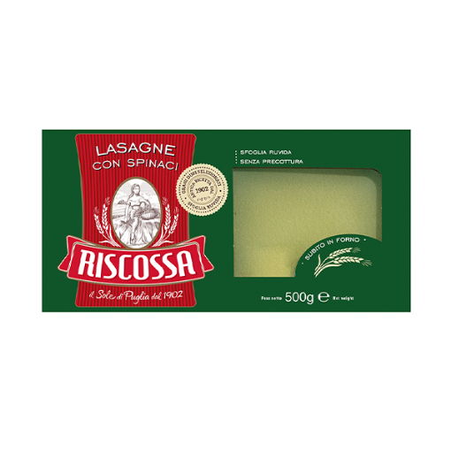 RISCOSSA LASAGNE SPINACH  1 x 500G