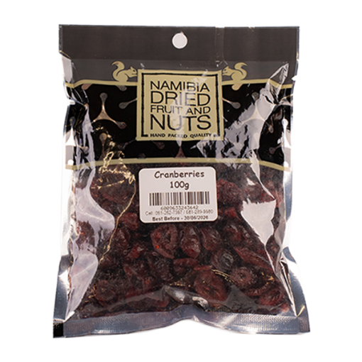 NAM DRIED FRUIT CRANBERRIES  1 x 100G