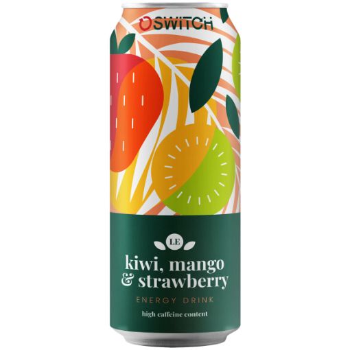 SWITCH ENERGY DRINK KIWI MANGO&S/BERRY  1 x 500ML